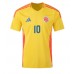 Echipament fotbal Columbia James Rodriguez #10 Tricou Acasa Copa America 2024 maneca scurta